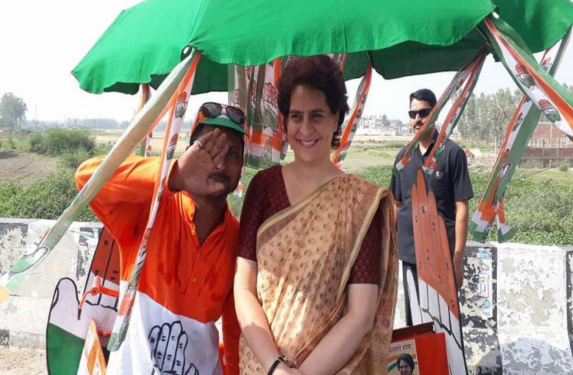 priyanka gandhi अमेठी में कांग्रेस का अनोखा प्रचार, इस शख्स ने जीता प्रियंका का दिल