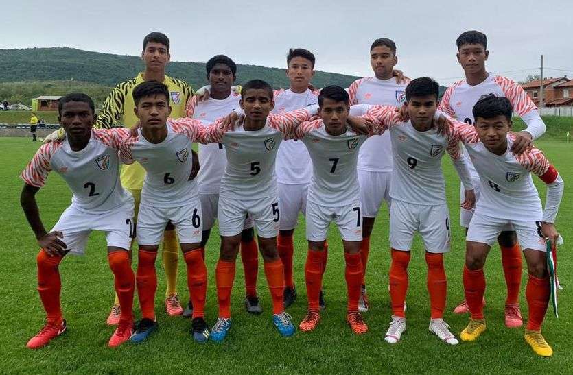 indian football team एमयू-15 फुटबॉल : भारत ने स्लोवानिया के साथ 2-2 से ड्रॉ खेला
