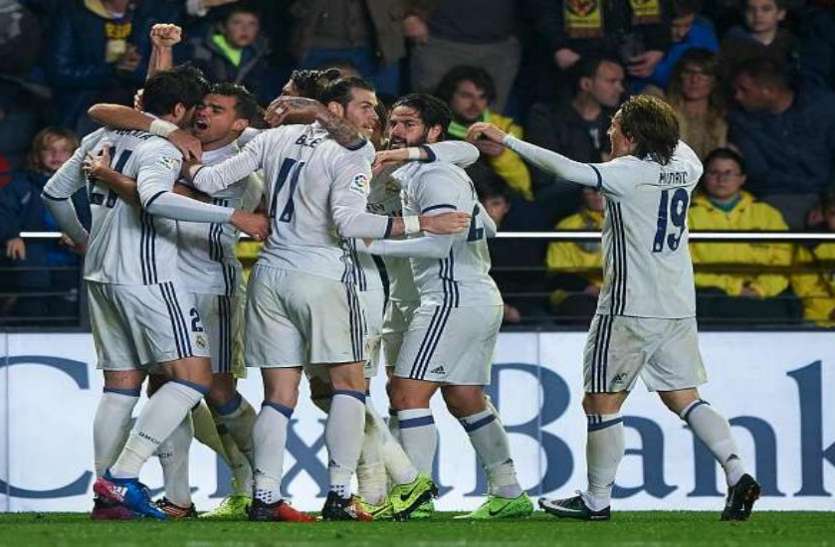 Real Madrid स्पेनिश लीगः रियल मेड्रिड ने विलारियल को 3-2 से हराया