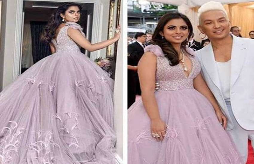 Met Gala 2019 Isha Ambani Gown Details Met Gala में छाया ईशा अंबानी