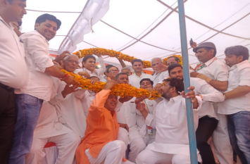 sachin pailot addressed rally in gurugram सचिन पायलट ने किया कैप्टन अजय यादव की जीत का दावा,कहा-किसानों की जमीन बचाने के लिए कैप्टन यादव ने किया था संघर्ष
