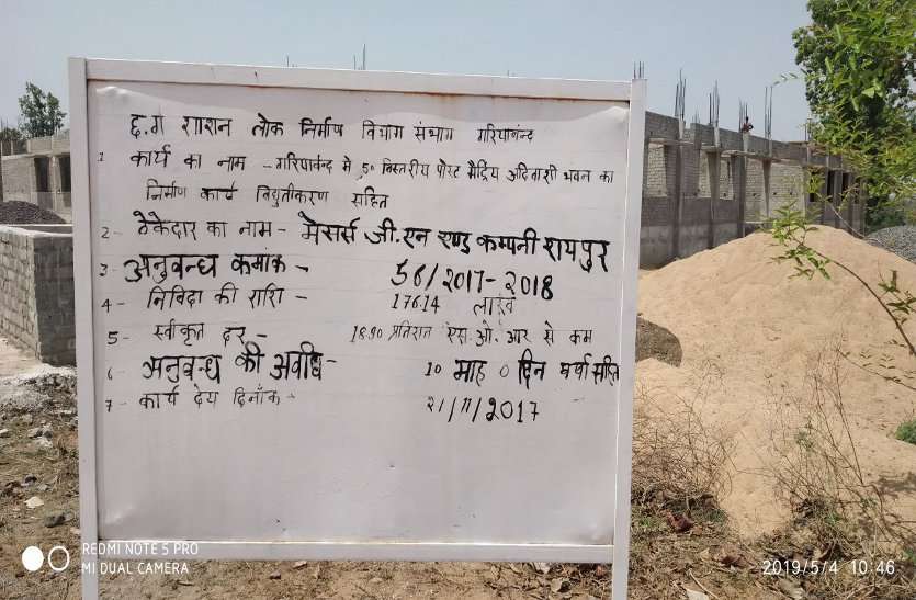 govt.building चोरी की बल्लियों से हो रहा शासकीय भवन का निर्माण, वनविभाग ने खानापूर्ति कार्रवाई करते हुए लगाया 1 लाख 27 हजार का जुर्माना