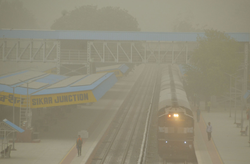 rajasthan weather मौसम पलटा, राजस्थान में धूलभरी आंधी, मौसम विभाग ने कहा-अब 5 दिन देरी से 6 जून को केरल में आएगा मानसून
