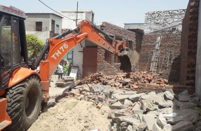 kota निगम का अतिक्रमणरोधी दस्ता जागा, अतिक्रमण हटाने की कार्यवाही की शुरू