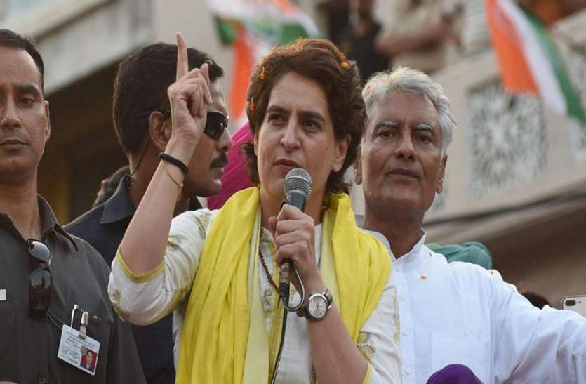 Priyanka Gandhi प्रियंका गांधी आज फिर पूर्वांचल में विपक्षियों पर बोलेंगी हमला, मिर्जापुर में करेंगी रोड शो