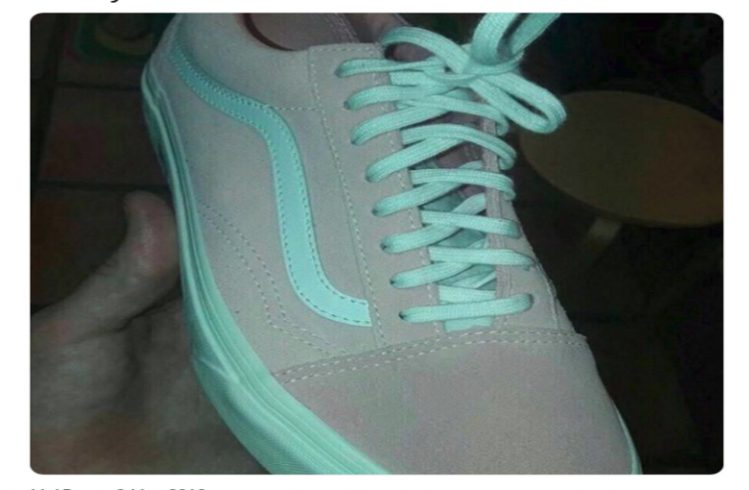 shoe एक शूज के रंग को लेकर सोशल मीडिया पर यूजर्स में छिड़ी अनोखी बहस..
