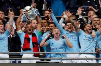 Manchester City is the first team to win three titles in this session इस सीज़न जमकर चला मैनचेस्टर सिटी का सिक्का, एफए कप समेत तीन खिताब डाले झोली में