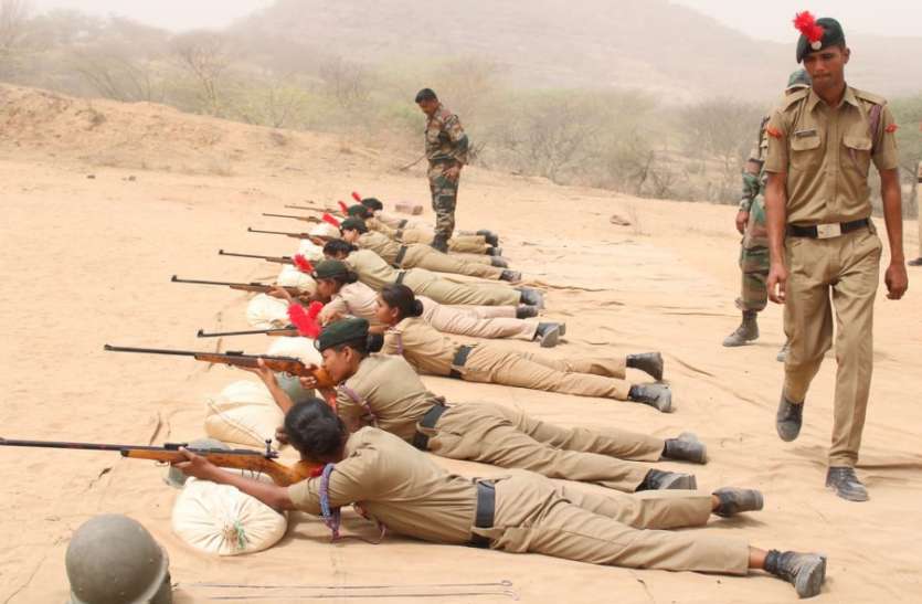 NCC training camp NCC 6 राज बटालियन का प्रशिक्षण शिविर, देश की रक्षा के लिए मर मिटने का लिया संकल्प