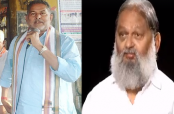 anil vij and ram vilas sharma's controversial statement about congress एग्जिट पोल में बीजेपी को बढ़त मिलता देख अति उत्साहित हुए विज और रामबिलास, जुबां से निकलने लगे बिगड़े बोल