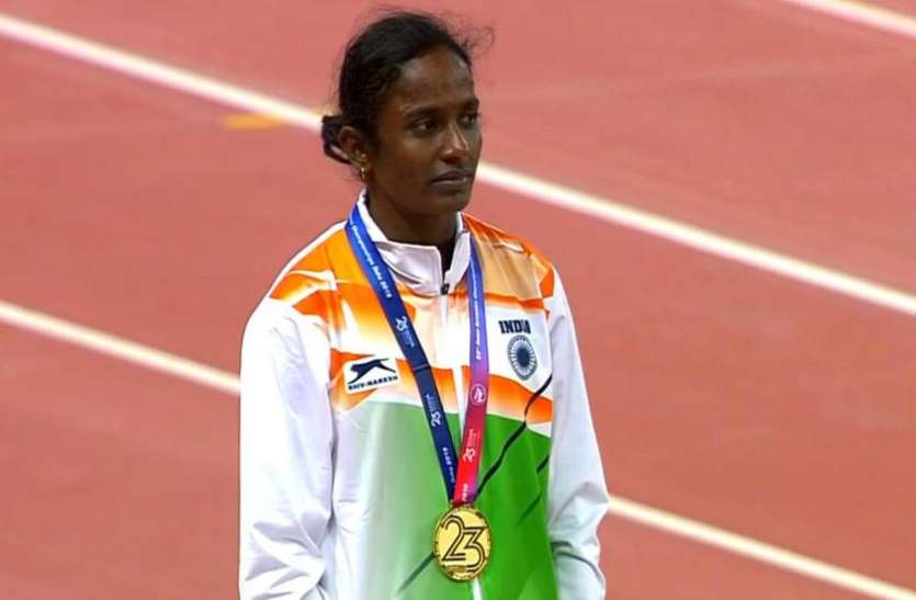 Gomathi Marimuthu डोप टेस्ट में फेल हुई एशियन चैम्पियनशिप की गोल्ड मेडलिस्ट गोमती, 4 साल का बैन संभव