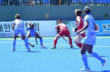 women hockey series india beat south korea by 2 1 goal in second match महिला हॉकी : भारत ने दक्षिण कोरिया को 2-1 से मात देकर सीरीज में बनाई 2-0 की अपराजेय बढ़त