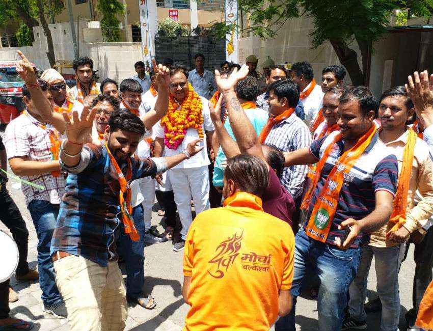 BJP workers celebration BJP workers celebration