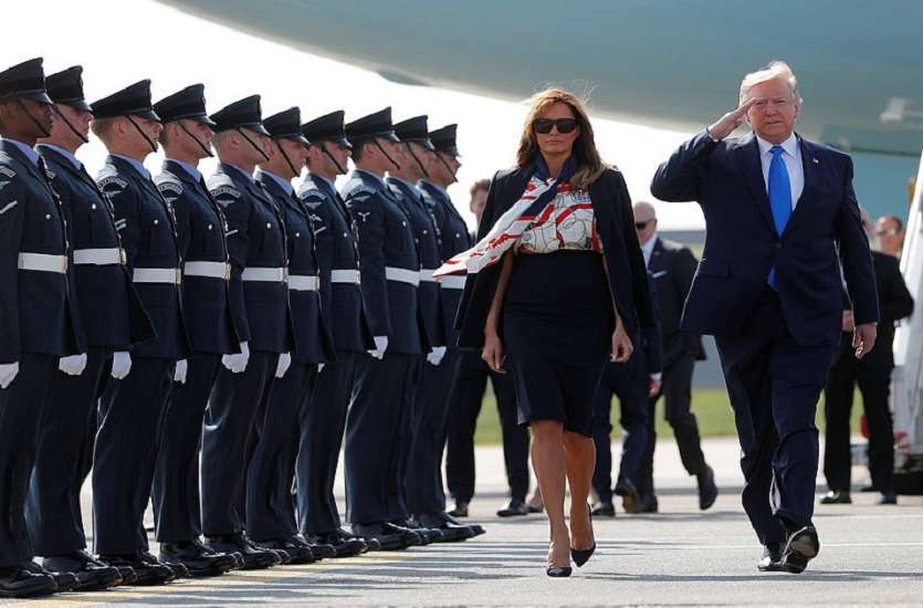 Donald Trump and melina
