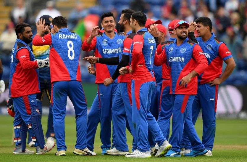 afghanistan team विश्व कप क्रिकेट : श्रीलंका 201 रनों पर ढेर, अफगानिस्तान को 41 ओवर में बनाने होंगे 187 रन