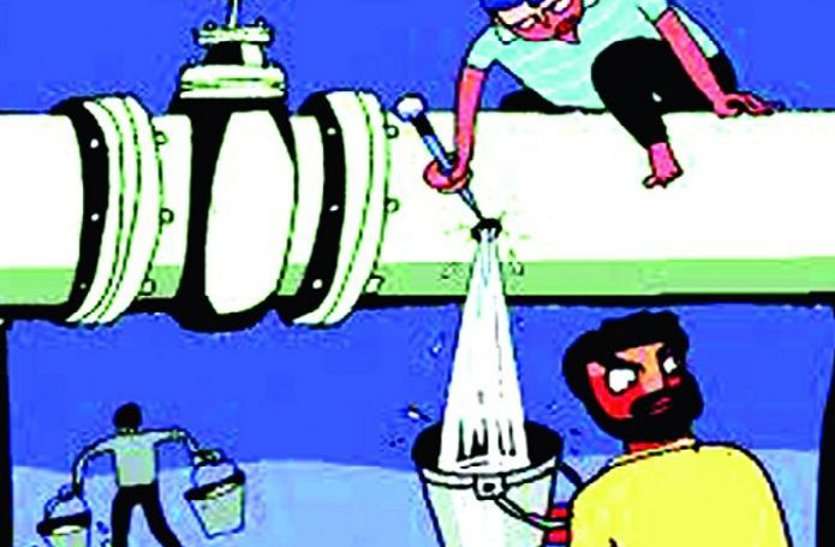An illegal connection to the Water Supply Department team inspected जलदाय विभाग की संयुक्त टीम ने किया निरीक्षण, मिले अवैध कनेक्शन