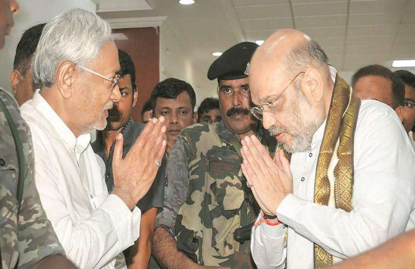 nitish kumar and amit shah