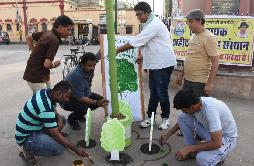 bikaner- World Environment Day event पौधरोपण कर पर्यावरण संरक्षण का संकल्प