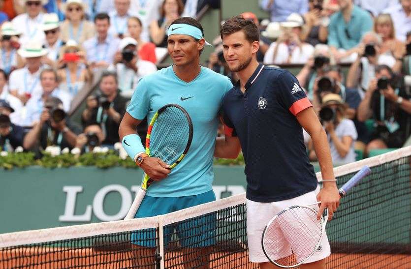 rafael nadal vs dominic thiem फ्रेंच ओपन टेनिस : कड़े मुकाबले में जोकोविक को हराकर थीम फाइनल में, खिताब के लिए नडाल को देंगे चुनौती