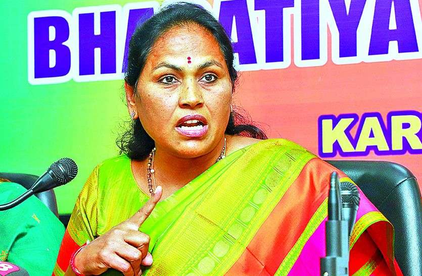 shobha ' सरकार को अस्थिर करने प्रयास के पीछे सिद्धरामय्या हैं '