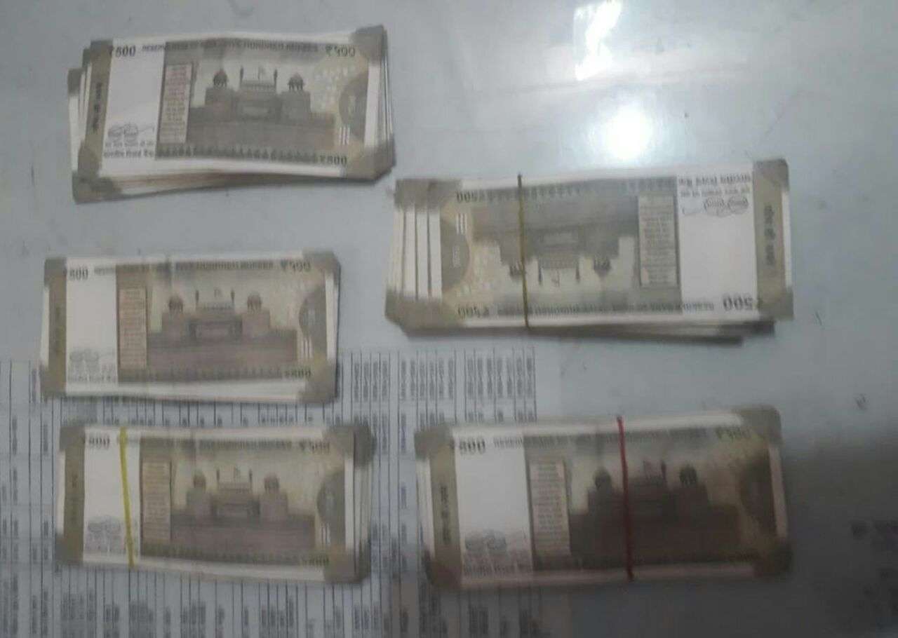 Seized fake currency