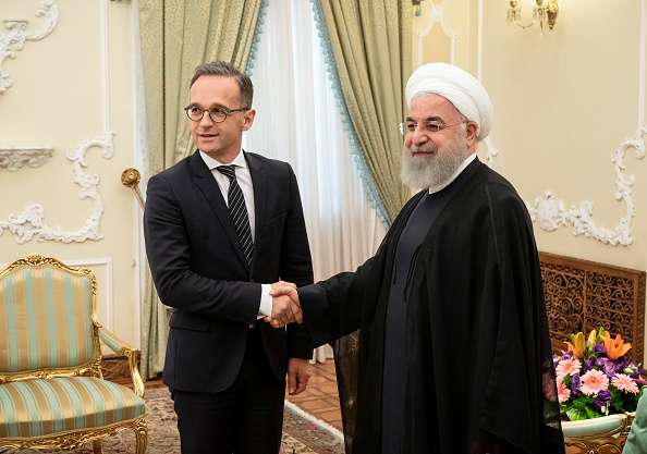Hassan Rouhani with German Foreign Minister
