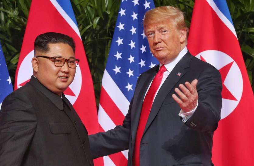 kim jong and Donald trump सिंगापुर वार्ता की सालगिरह: किम जोंग उन ने अमरीकी राष्ट्रपति ट्रंप को लिखी 'खूबसूरत' चिट्ठी