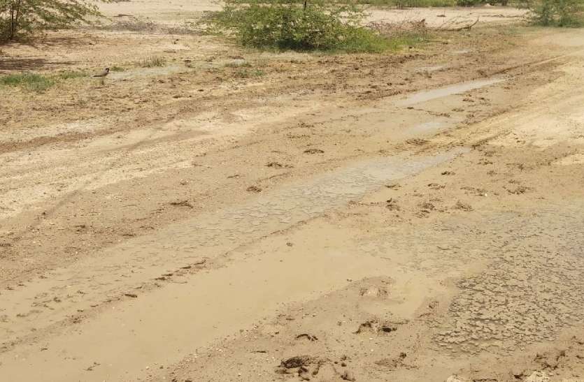 jaisalmer पाइपलाइन से व्यर्थ बह रहा है पानी
