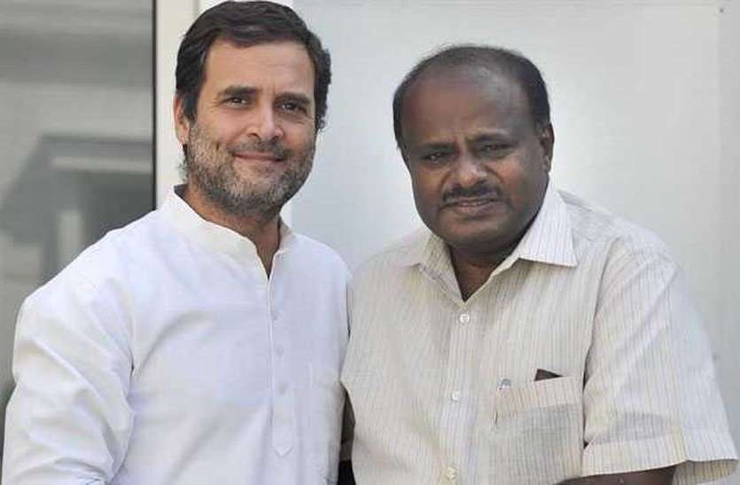 RAGA_HDK राहुल गांधी ने की योगी की आलोचना, फंस गए कुमारस्वामी