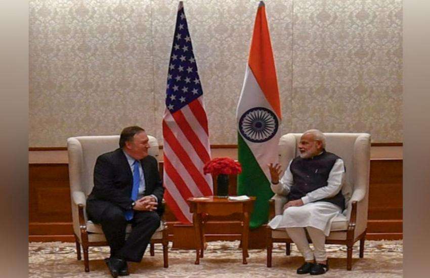 पीएम मोदी और अमरीकी विदेश मंत्री माइक पोम्पियो