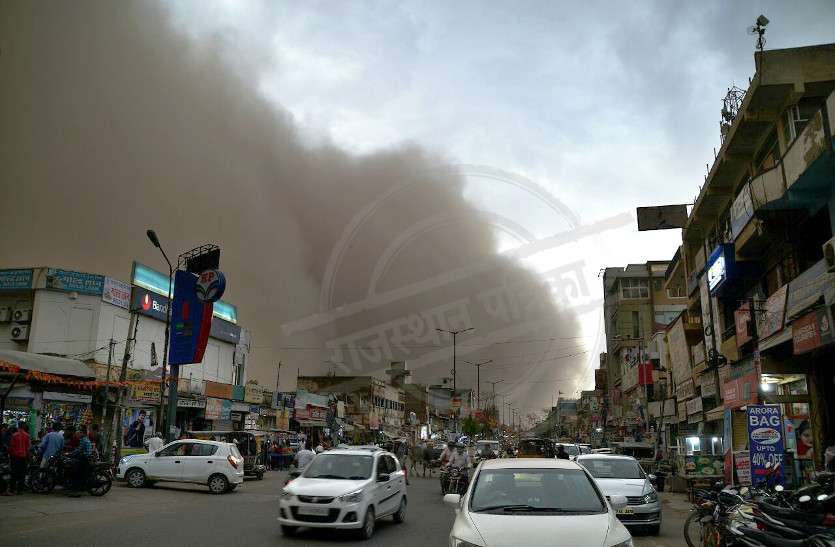 dust storm चक्रवात वायु के असर से मूसलाधार बारिश, राजस्थान में जल्द प्री-मानसून का दौर, आज और कल अंधड़ और बारिश
