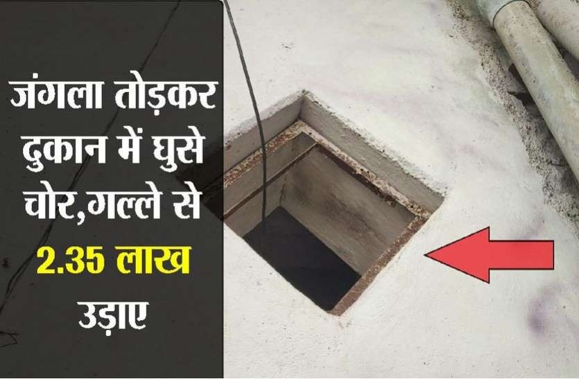 kota news जंगला तोड़कर दुकान में घुसे चोर, गल्ले से 2.35 लाख उड़ाए, सीसीटीवी कैमरा भी तोड़ा...