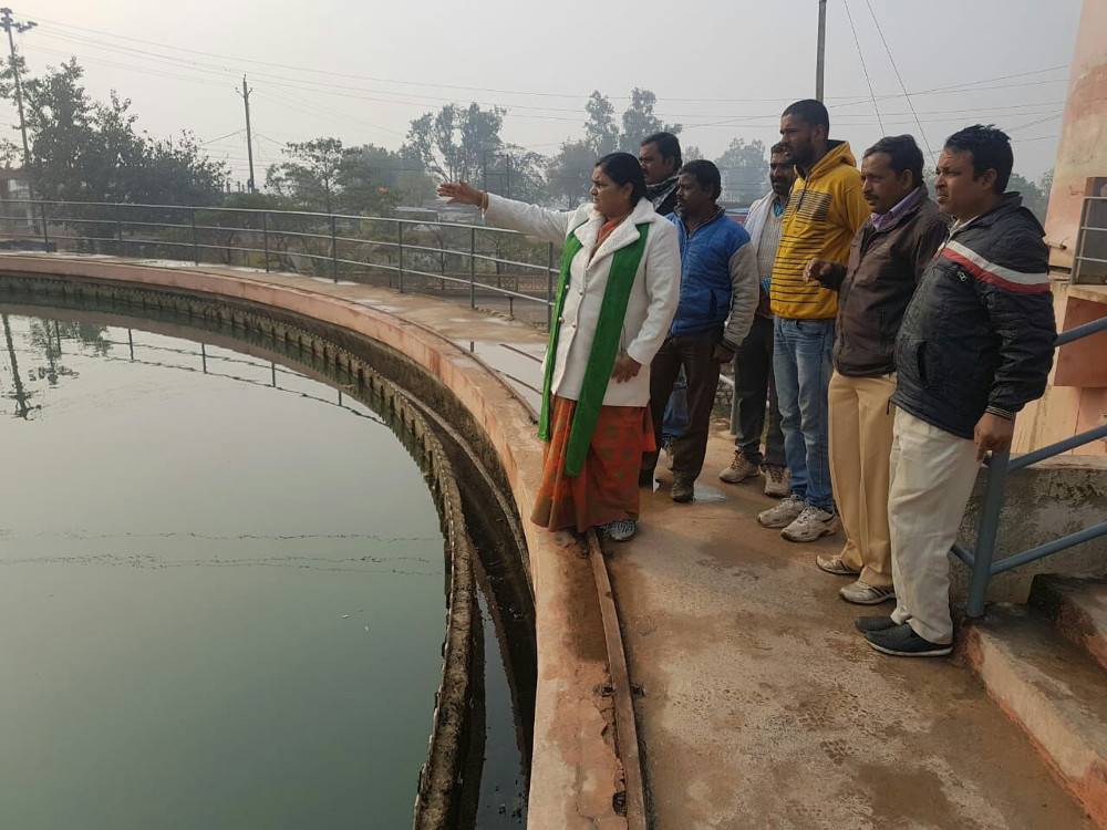 50,00,000 liters of water being wasted in the washing of the filter plant फिल्टर प्लांट की धुलाई में बर्बाद हो रहा 50,00,000 लीटर पानी