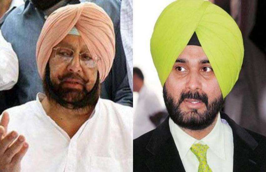 Navjot Singh Sidhu and captain amarinder singh