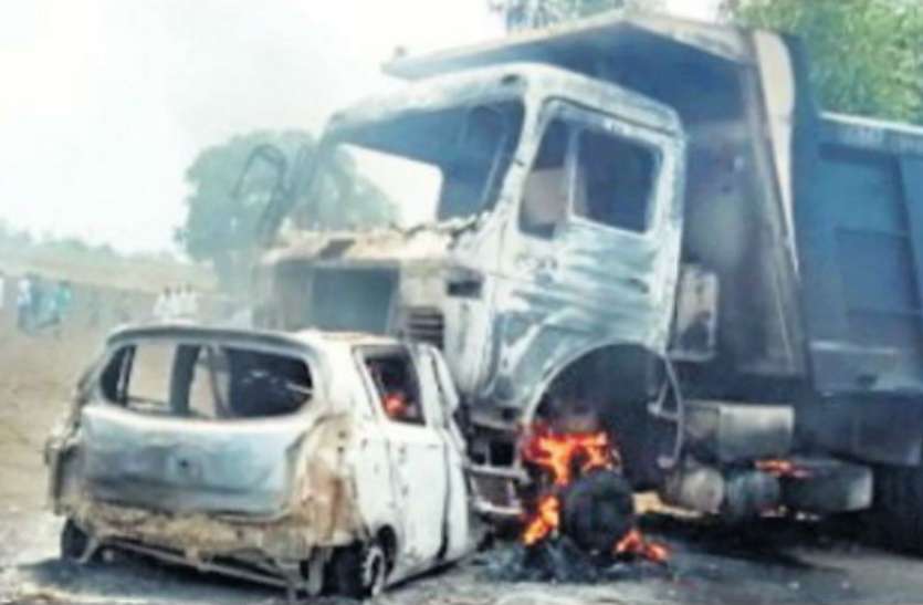 car बेटी की सगाई कर लौट रहे SI हादसे में जिंदा जले, जांच करने पहुंची पुलिस आरक्षक बेटी; चेन देखकर कहा- ये मेरे पिता हैं