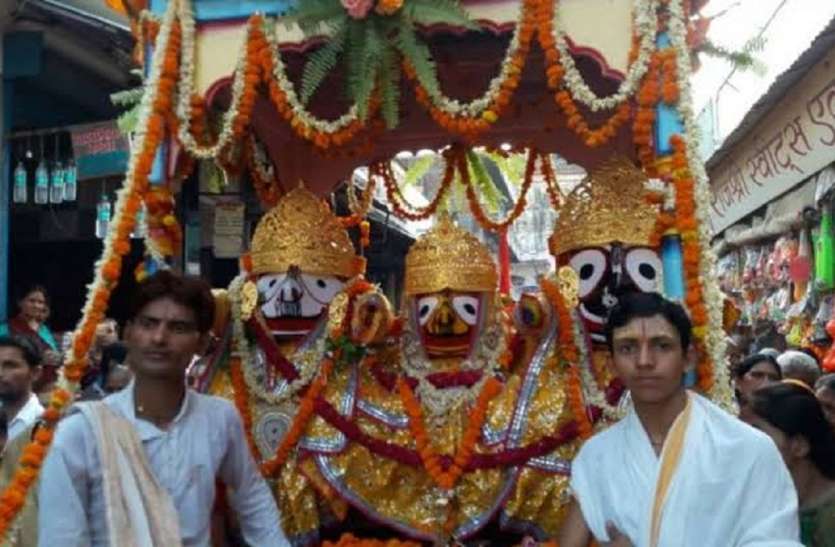 ayodhya राम नगरी में जगन्नाथ यात्रा महोत्सव की धूम