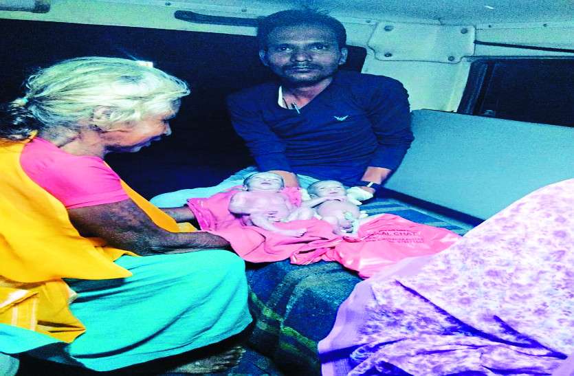 cg news दूर था अस्पताल और दर्द से तड़प रही थी महिला, जान का खतरा देख ईएमटी ने एम्बुलेंस में ही कराई डिलीवरी
