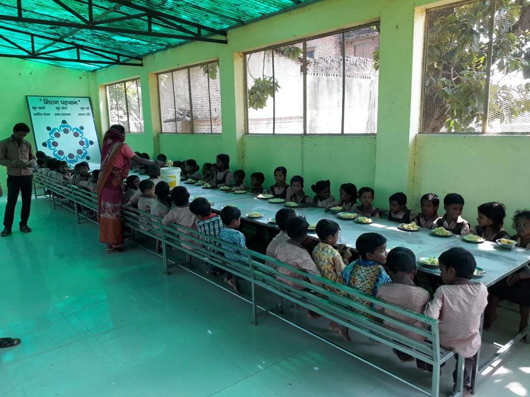 Dining table in school