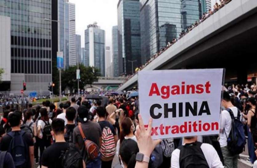 hong kong हांगकांग प्रदर्शन पर चीन ने साधा अमरीका पर निशाना, सरकार विरोधी प्रदर्शनों में विदेशी ताकतों का हाथ