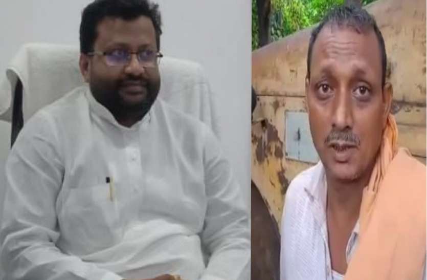 Bjp Mla Dhananjay Kanaujia slapped pwd employee यूपी में सत्ता के नशे में चूर भाजपा विधायक, पीडब्लयूडी कर्मचारी को जड़ा थप्पड़ !