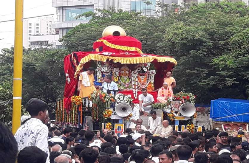 patrika pic mumbai rathyatra : आषाढ़ी बीज पर निकली रथ यात्रा