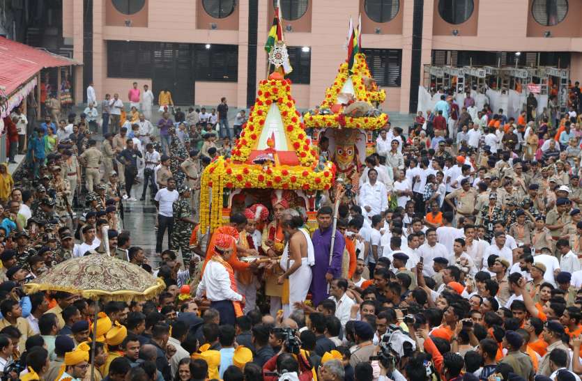 Jagnnath Rathyatra, Ahmedabad, Gujarar CM Vijay Rupani Jagnnath Rathyatra : अहमदाबाद में भगवान जगन्नाथ की 142 वीं रथयात्रा का शुभारंभ