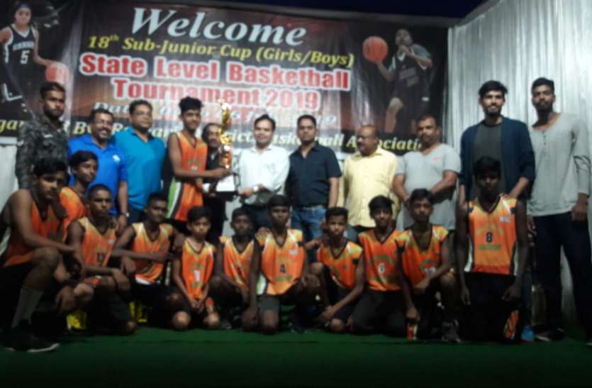bhilai basketball मेजबान रायगढ़ को हराकर दोनों वर्गों में बीएसपी विजेता