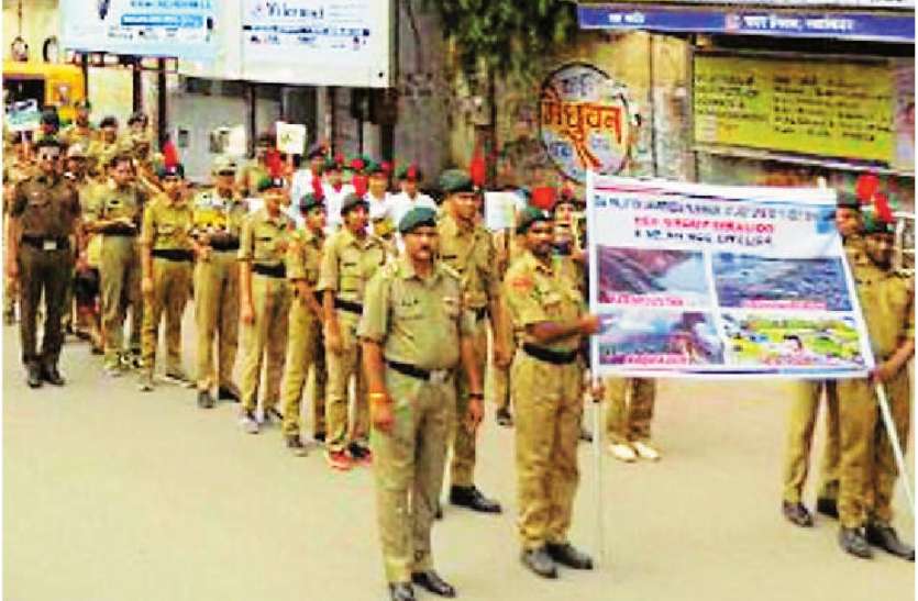 ncc camp रैली से दिया पर्यावरण संरक्षण का संदेश ए