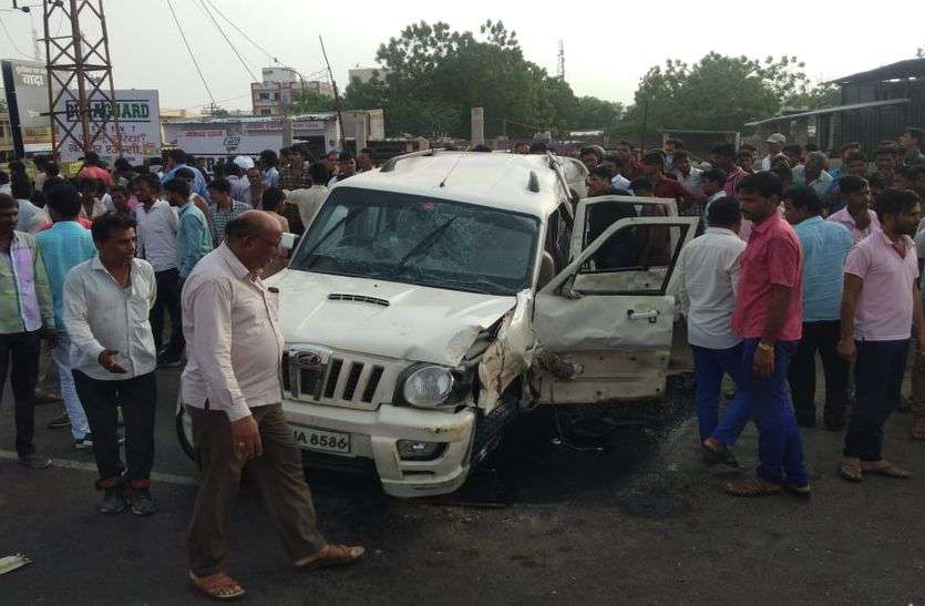 Hit and run case सांचौर के हिट एंड रन केस में आरोपी गिरफ्त से दूर