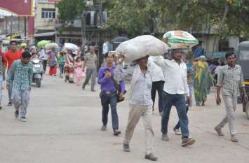 Youth migrating for employment and pulldars being called from Bihar पन्ना जिले में रोजगार के लिए युवा कर रहे पलायन और इधर मजदूरी के लिए बिहार से बुलाए जा रहे पल्लेदार
