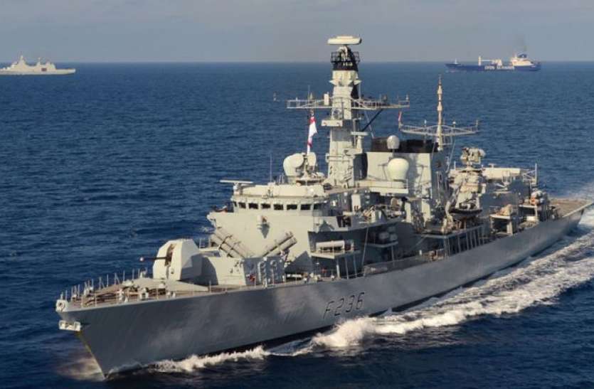 HMS Montrose खाड़ी में ब्रिटिश टैंकर को कब्जे में लेने की कोशिश, रॉयल नेवी के आने पर पीछे हटा ईरान
