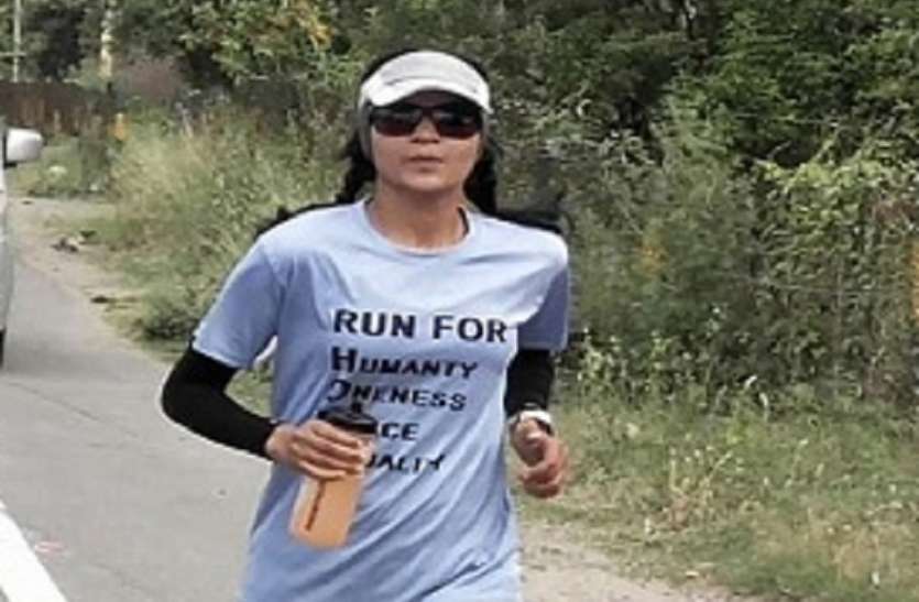 run for humanity कश्मीर से कन्याकुमारी तक के सफर पर सूफिया सूफी
