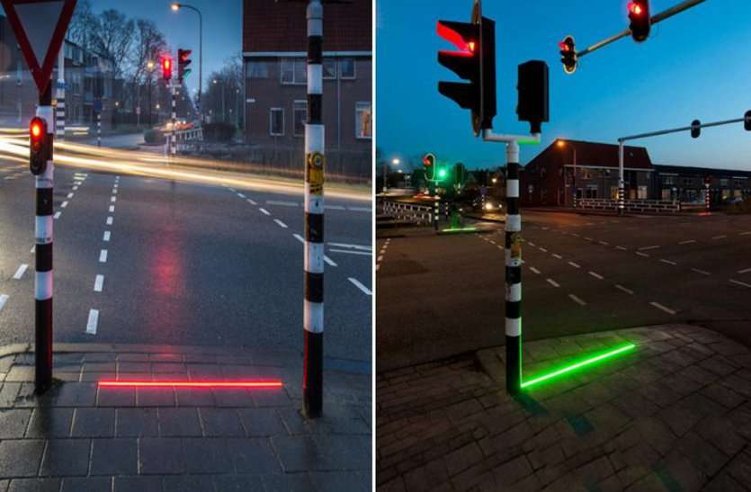 ground level traffic light