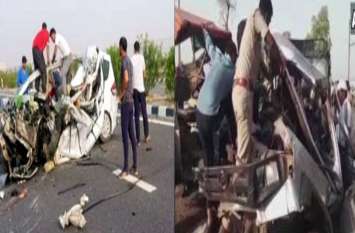 four people died in hardoi road accident इस सड़क हादसे ने रुला दिया सबको, घर से निकली पूरे परिवार की अर्थी, पति-पत्नी और दो बच्चों की मौत, केवल एक माह की बच्ची ही जिंदा