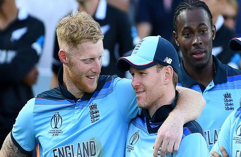 eoin morgan with ben stokes